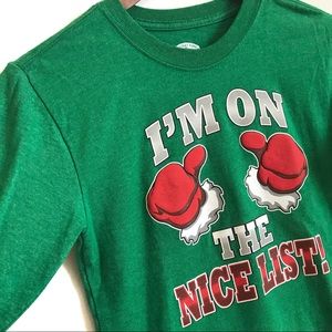 Boy’s Long Sleeve Christmas T-Shirt Size 8